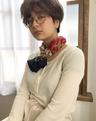 ショート パーマ 店長 ✂️ムラカミ キラリのヘアスタイル