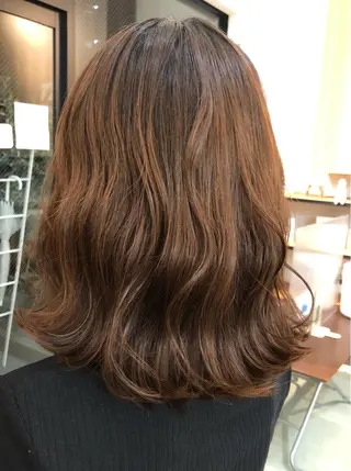 セミロング 康本 瑞季のヘアスタイル