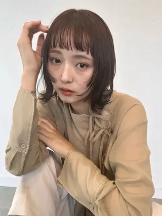 ミディアム カラー 柔らかいcolor 🌿harukaのヘアスタイル