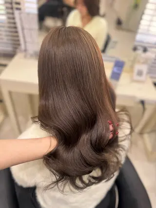 ロング カラー 🤍韓国大人っぽ ベージュMAI🤍のヘアスタイル