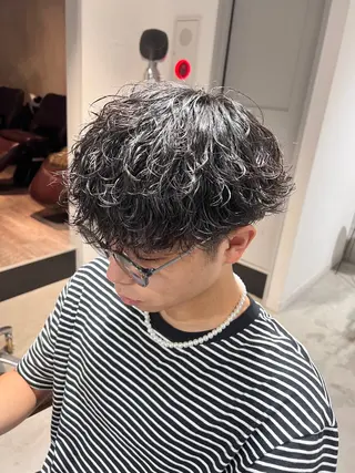 ミディアム パーマ メンズ メンズカットパーマ ✂️ JOYAのヘアスタイル