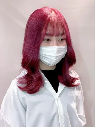 ミディアム カラー ヘアアレンジ 柔らか垢抜けｶﾗｰと ｶｯﾄ🫧ASUKAのヘアスタイル