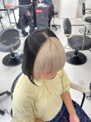 セミロング カラー パーマ ヘアアレンジ メンズ キッズ レイヤーの魔術師 𓍼takumi𓍼のヘアスタイル