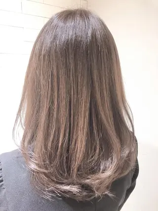 セミロング パーマ ヘアアレンジ レイヤー×ヘッドスパ *保田遥*のヘアスタイル
