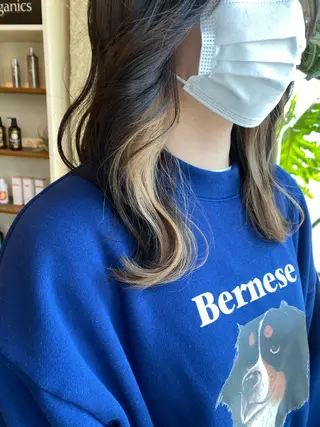 ミディアム カラー the BRIDGE 加藤みのりのヘアスタイル