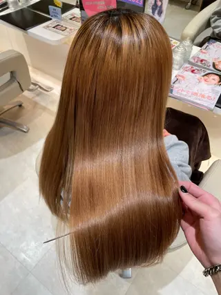 ロング 髪質改善・縮毛矯正 濱　泰賀のヘアスタイル