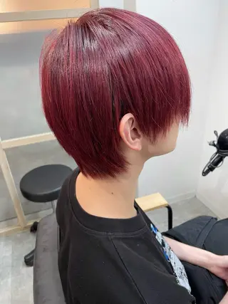 ミディアム カラー メンズ ☁️ケアブリーチ￤ ウルフ￤Shioriのヘアスタイル