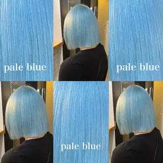 カラー はなえ/ブリーチ/複 雑履歴修正のヘアスタイル