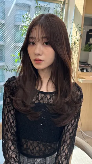 ロング カラー ヘアアレンジ 🫧透明感カラー/ 艶カラー🫧namiのヘアスタイル