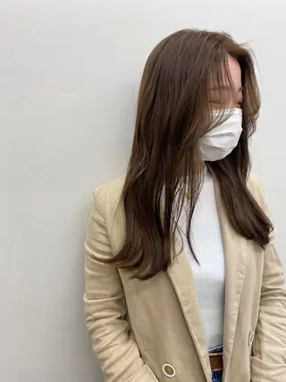 ロング カラー ヘアアレンジ 韓国好き🇰🇷 美容師MIKUのヘアスタイル