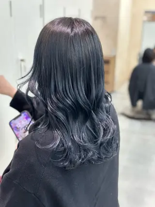 セミロング カラー 🤍透明感カラー🤍 Moeのヘアスタイル