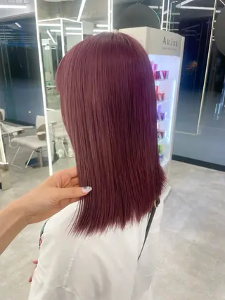 セミロング カラー ヘアアレンジ 【Sweep】おじま のぞみのヘアスタイル