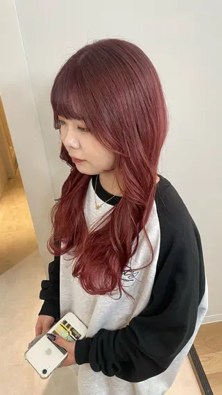 ロング カラー ayano / 透明感・くすみカラーのヘアスタイル