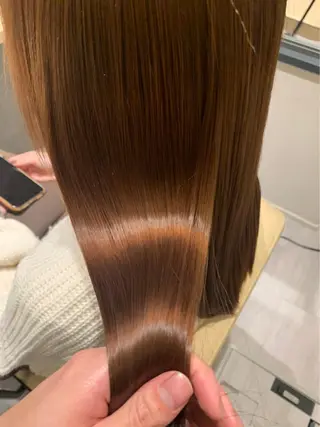 ロング カラー ヘアアレンジ 高井瑠華🌼 ストカールカット特化のヘアスタイル