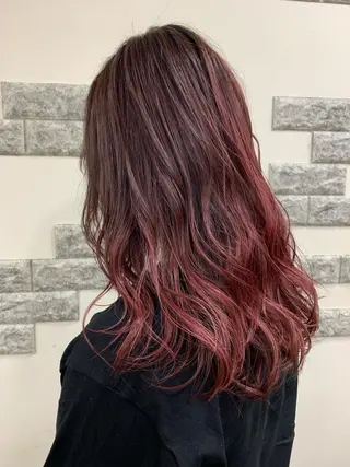 セミロング カラー 薄田 珠美のヘアスタイル