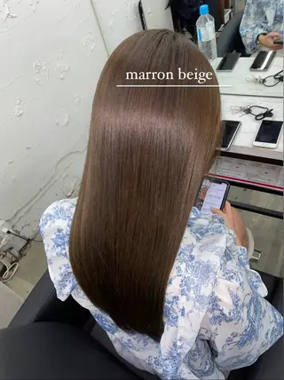 セミロング カラー 艶ハイトーン特化 tatsuのヘアスタイル