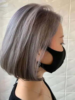 ミディアム LucksiMie ginza 明松のヘアスタイル