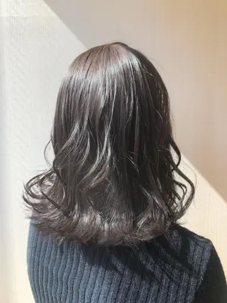 ミディアム カラー 川本 あゆのヘアスタイル