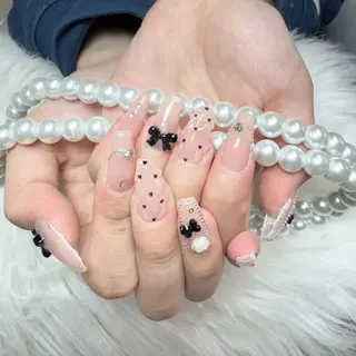 ネイル 🎀nana🫧 ワンホンネイル🎀のネイルデザイン