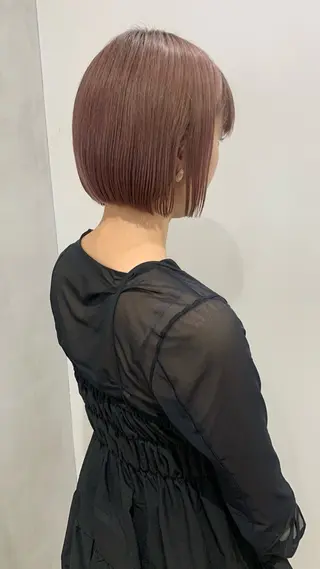 ショート Himawari♡ 柔らかいカラーのヘアスタイル