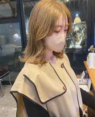 ミディアム カラー 柔らかいcolor 🌿harukaのヘアスタイル