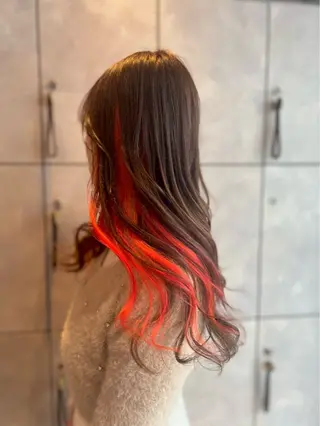ロング カラー 🌈インナーカラー ‘ショウマ’🌈のヘアスタイル