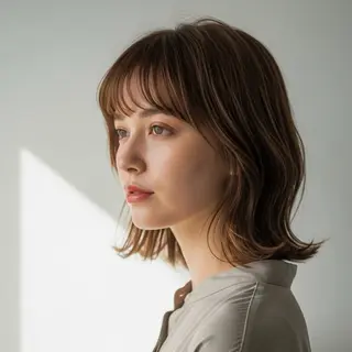 ミディアム カラー パーマ ヘアアレンジ La Pace 【ラパーチェ】のヘアスタイル