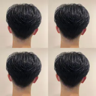 ショート カラー メンズ 金島 青のヘアスタイル