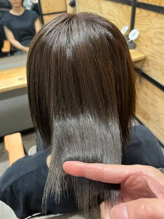 ミディアム カラー メンズ 久木原 ゆりのヘアスタイル