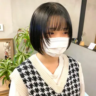 ショート カラー パーマ ヘアアレンジ メンズ キッズ ネイル マツエク・マツパ 前川 朋香のヘアスタイル