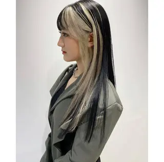 ロング カラー パーマ ヘアアレンジ メンズ 【姫カット】 ナカムラコウキのヘアスタイル