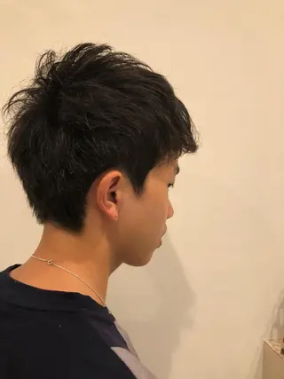 ショート パーマ ヘアアレンジ メンズ キッズ ネイル マツエク・マツパ 透明感カラー🤎 ゆりのヘアスタイル