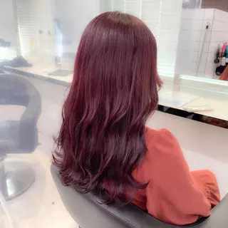 カラー girlな暖色ヘア 🪽🫧ハルナ🎀のヘアスタイル