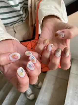 ネイル 【淡色color/ nail】maikoのネイルデザイン