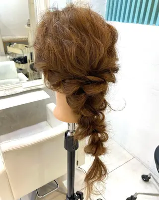 ロング カラー ヘアアレンジ マツエク・マツパ アイブロウ 透明感カラー🫧ヘア セット🫧松本菜月の眉毛・アイブロウイメージ