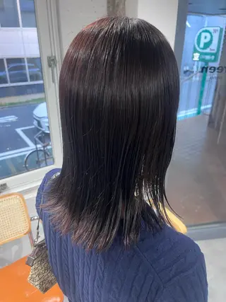 ミディアム カラー レイヤーカット/ GINJIのヘアスタイル