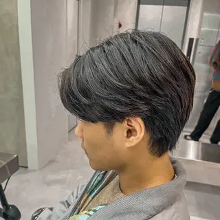 ショート メンズ ⚡メンズパーマフ ェードカットTomyのヘアスタイル