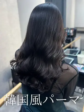 セミロング 韓国風パーマ/ 韓国ヘア/大森千寛のヘアスタイル