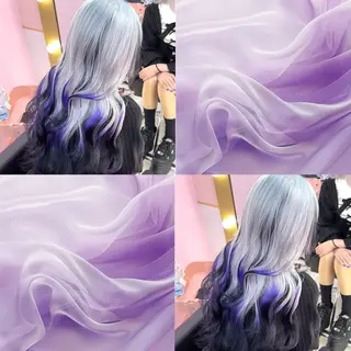 セミロング ブリーチ✖️レイヤー MANATO🎨🌈のヘアスタイル