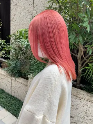 セミロング カラー ハイトーン/デザイン hirokiのヘアスタイル