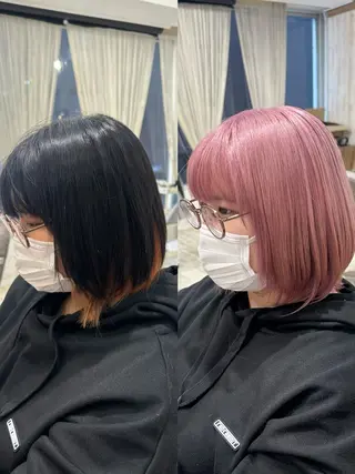 ミディアム おのだ あやなのヘアスタイル
