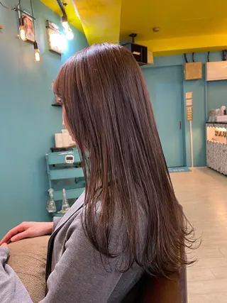 ロング カラー 末石 智のヘアスタイル