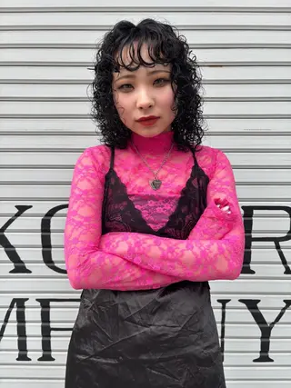 ミディアム 大西 柚羽のヘアスタイル