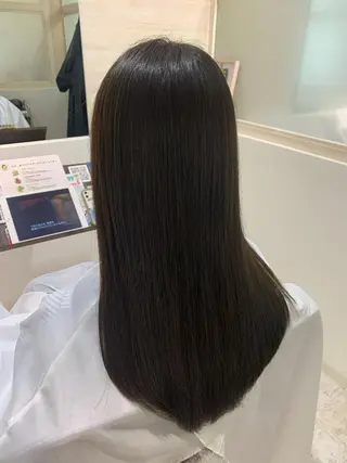 ロング 垢抜け 雰囲気アップ ふにゅう ののかのヘアスタイル