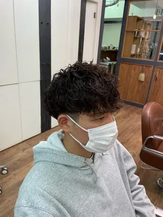 パーマ メンズ 川上拓真 ✂︎学芸大学のヘアスタイル