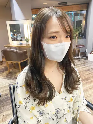 セミロング カラー ヘアアレンジ ✨前田 優・2拠点✨ ✨恵比寿・札幌店✨のヘアスタイル
