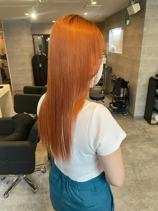 ロング 髪質改善×縮毛矯正 ×艶カラーNAOのヘアスタイル