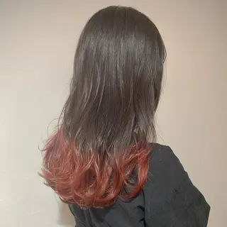 セミロング カラー ヘアアレンジ 🦋レイヤーカット ミドリカワ🦋のヘアスタイル
