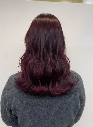 セミロング カラー 髪質改善 ೀyuikaのヘアスタイル