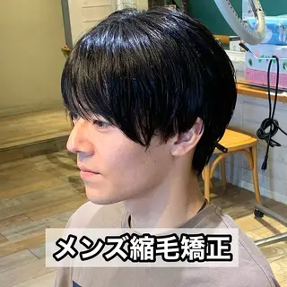 ショート パーマ メンズ メンズパーマ&メンズ 縮毛矯正/平野/渋谷のヘアスタイル